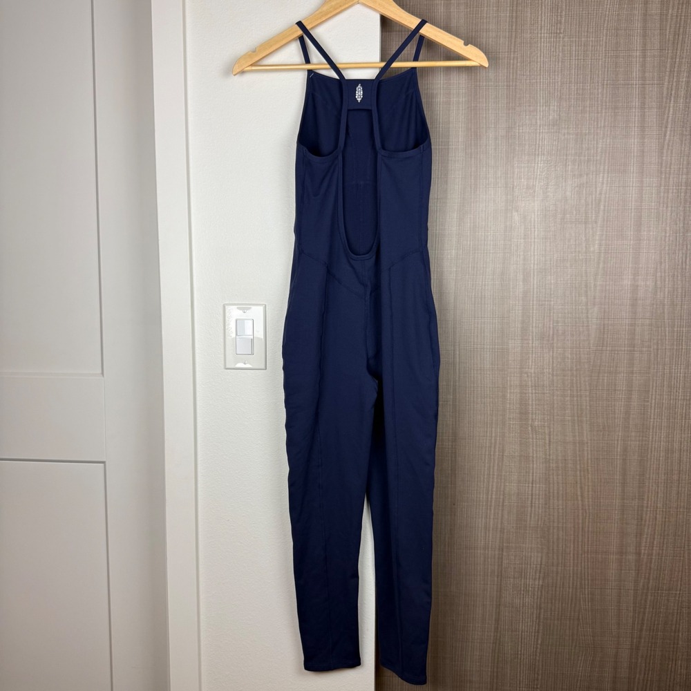 Free People FP Movement Navy Side to Side Performance Jumpsuit - Picture 7 of 12